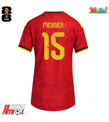 Bélgica Thomas Meunier #15 Primera Equipación Mujer Mundial 2026 Manga Corta